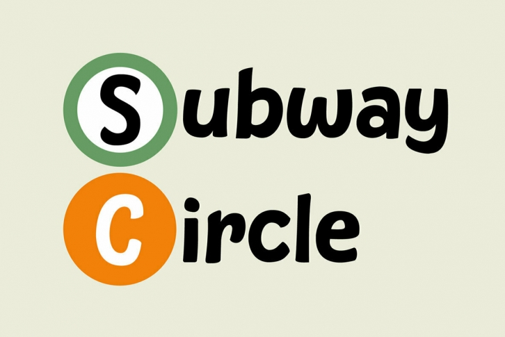 Subway Circle Font Font Download