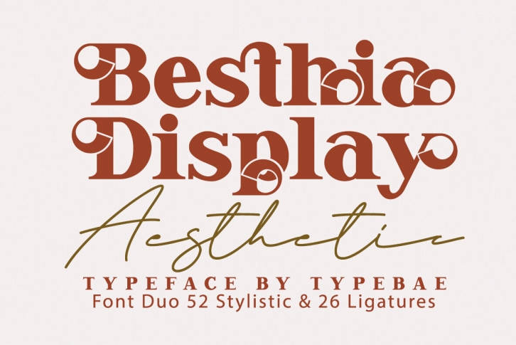 Besthia Display Font Font Download