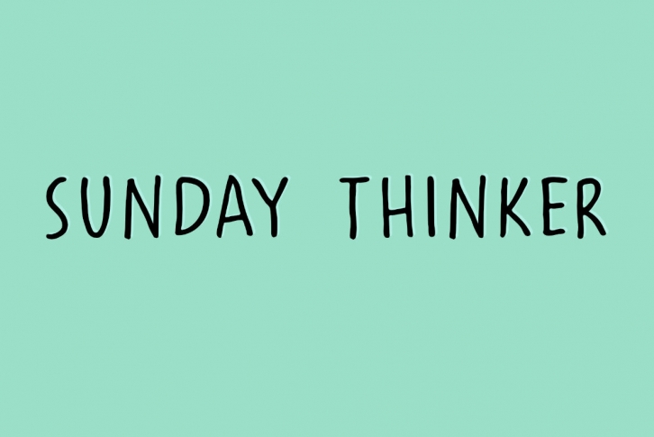 Sunday Thinker Font Font Download