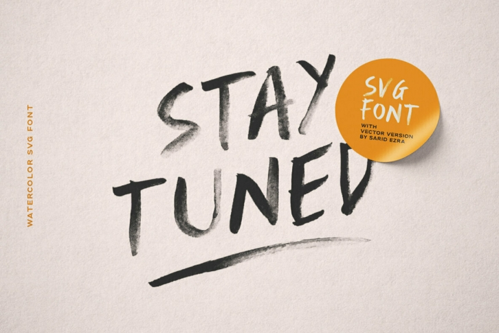 Stay Tuned - SVG Font Font Download