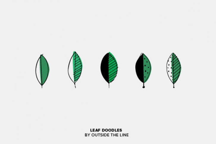 Leaf Doodles Font Font Download