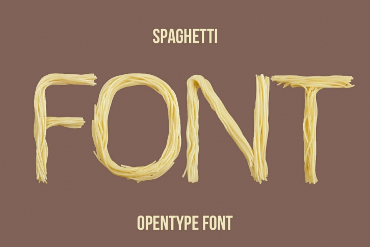 Spaghetti SVG Font Font Download