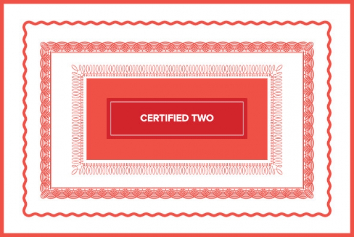 Certified Two Font Font Download