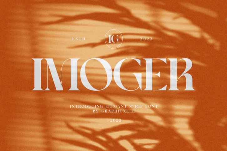 Imoger Elegant Serif Font Typeface Font Download