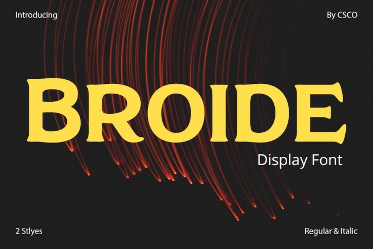 Broide – Display Serif Font Download