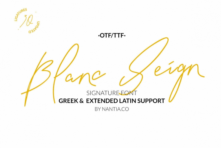 Blanc Seing Font Font Download