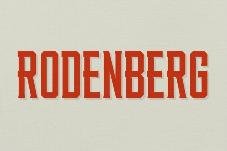 Rodenberg Font Font Download