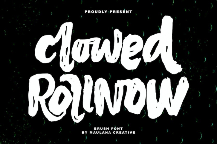 Clowed Rollnow Brush Handmade Font Font Download