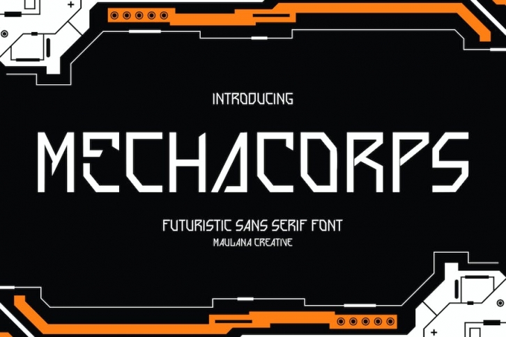 Mecha Corps Futuristic Sans Serif Font Font Download