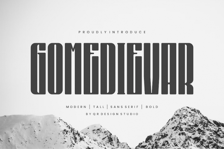 Gomedievar - Tall Font Font Download