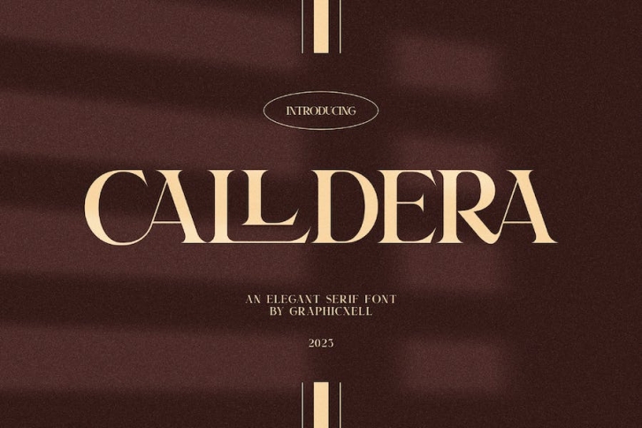 Calldera Elegant Ligature Serif Font Typeface Font Download