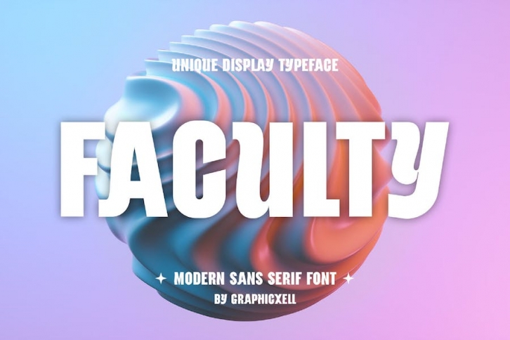 Faculty Modern and Unique Sans Serif Font Typeface Font Download