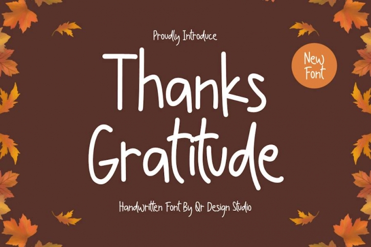 Thanks Gratitude - Thanksgiving Font Font Download