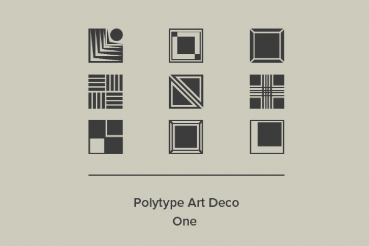 Polytype Art Deco One Font Font Download