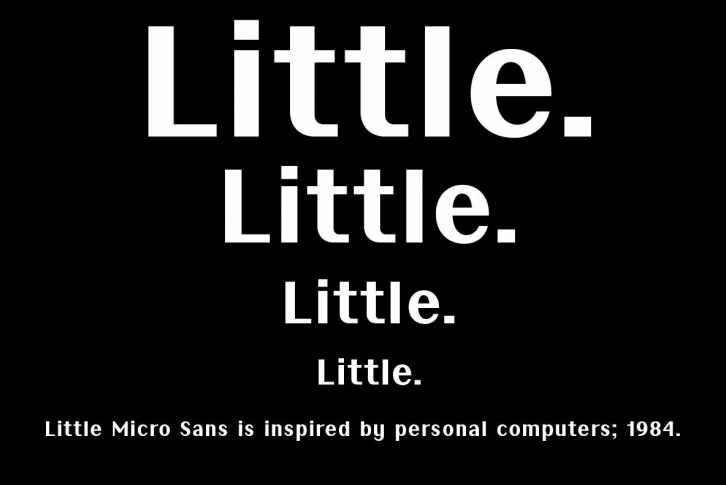 Little Micro Sans Font Font Download