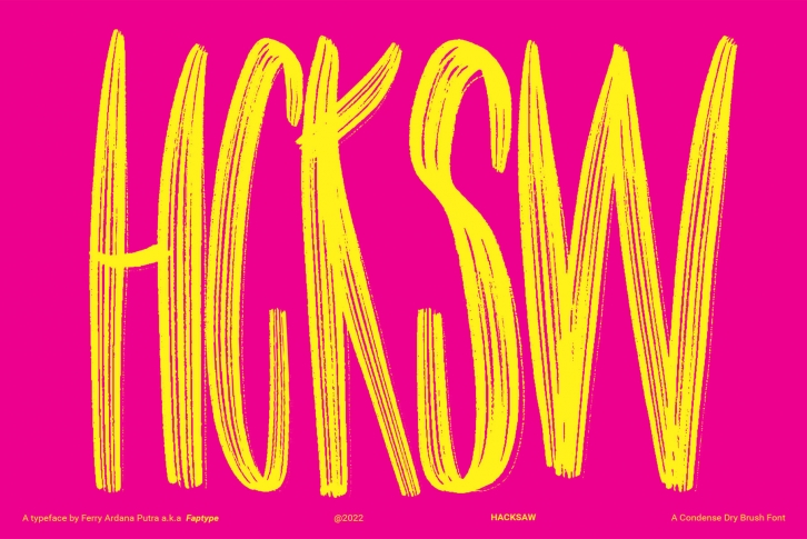 Hacksaw Brush Font Font Download