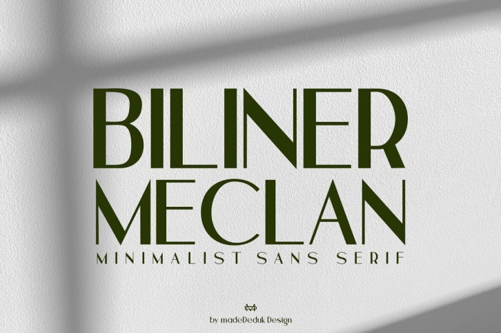 Biliner meclan Font Font Download