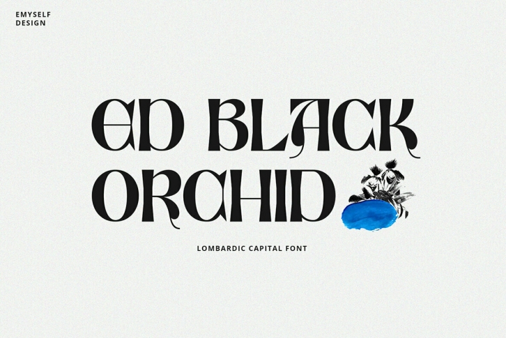 ED Black Orchid Font Font Download