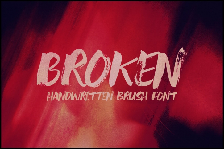 Broken Bold Brush Font Font Download