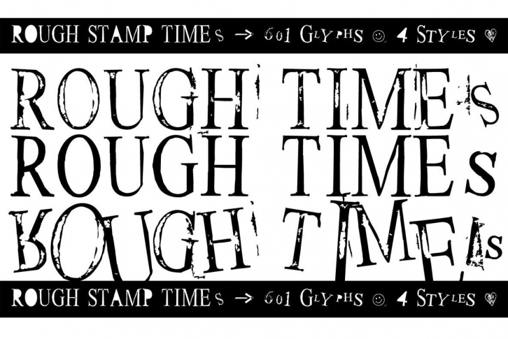 Rough Stamp Times Font Font Download