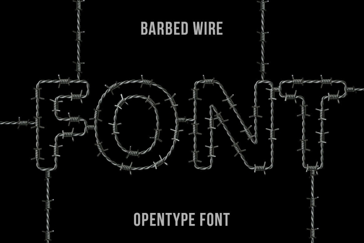 Barbed Wire Font Font Download