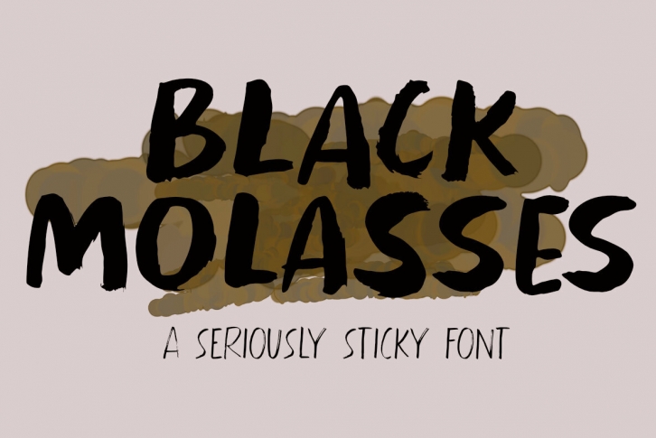 Black Molasses Font Font Download