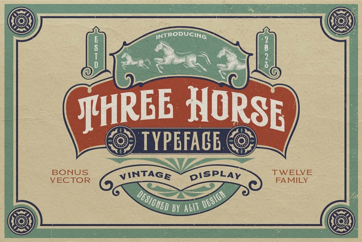 Three Horse Font Font Download