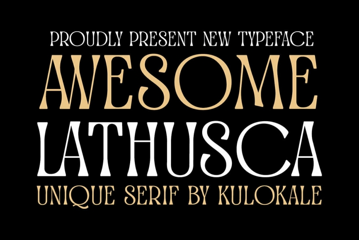 Awesome Lathusca Font Font Download