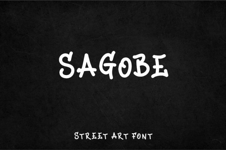 Sagobe - Decorative Street art font Font Download