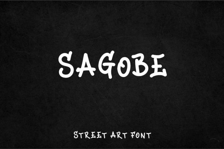 Sagobe - Decorative Street art font Font Download