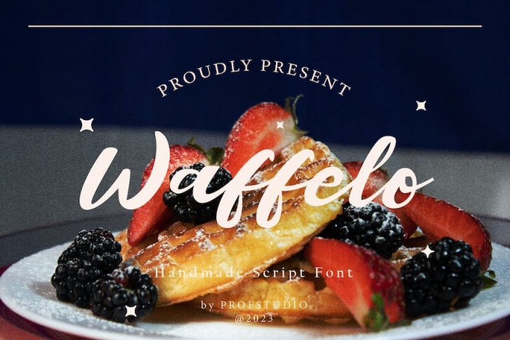 Waffelo - Handmade Script Font Font Download