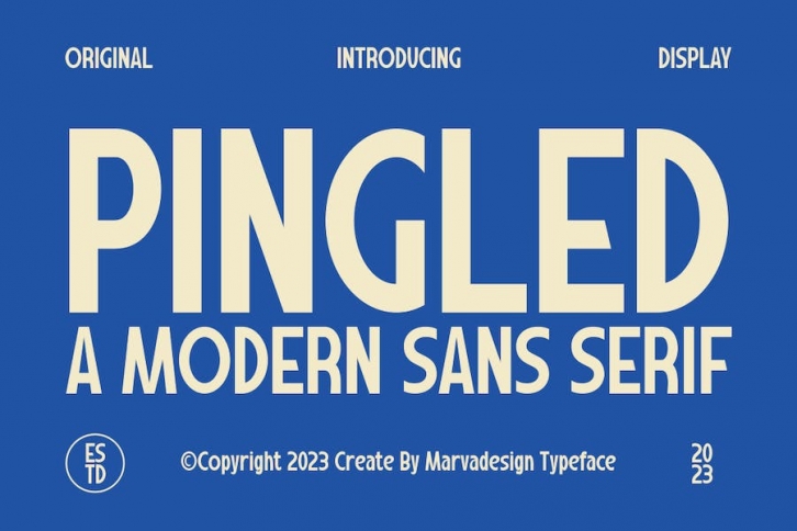 Pingled - A Modern Sans Serif Font Font Download