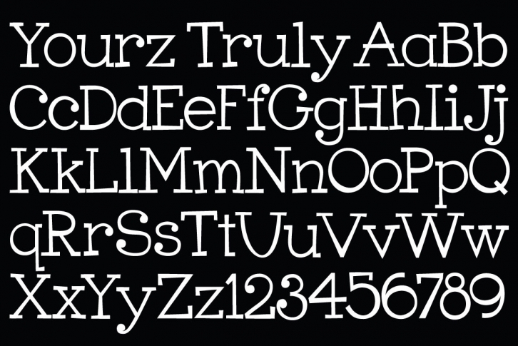 Yourz Truly Font Font Download