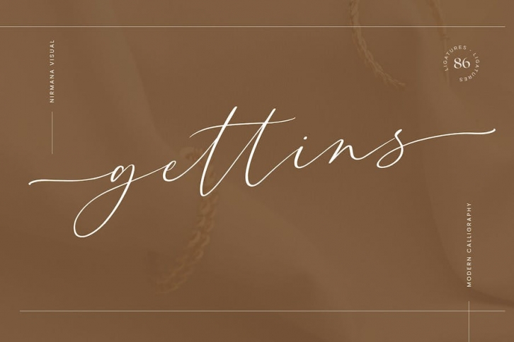 Gettins - Wedding font Font Download