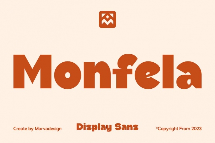 Monfela - A Modern Sans Serif Font Font Download