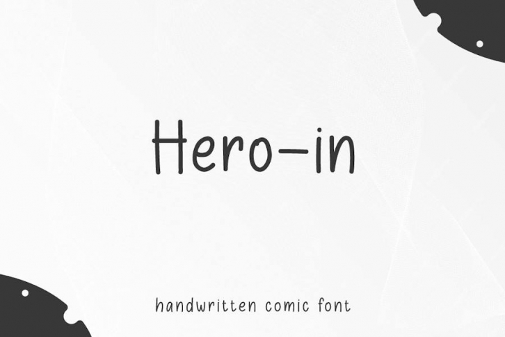 Hero In - Handwritten Comic Font Font Download