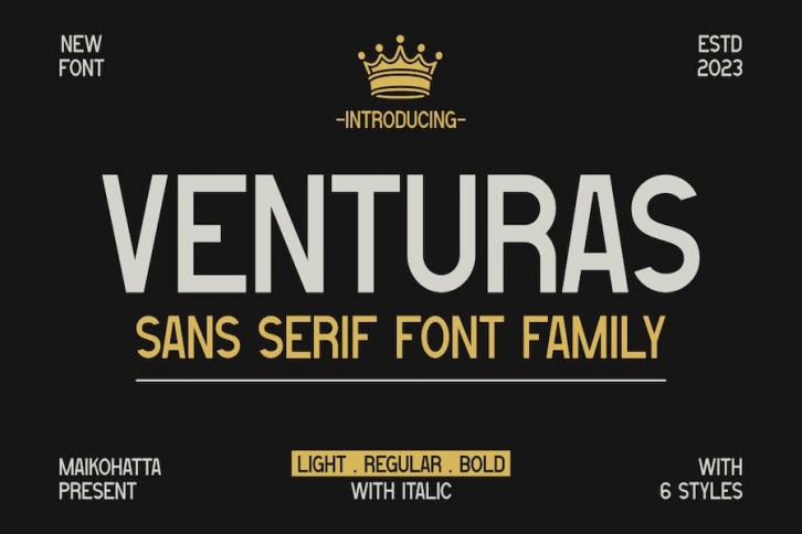 Venturas - Sans Serif Font Family Font Download