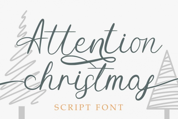 Attention Christmas - Script Font Font Download