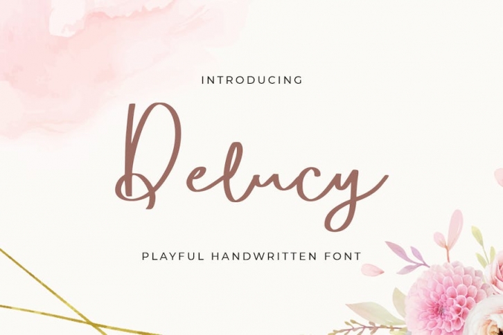 Delucy - Playful Handwritten Script Font Font Download
