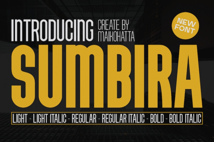 Sumbira - Sans Serif Font Family Font Download