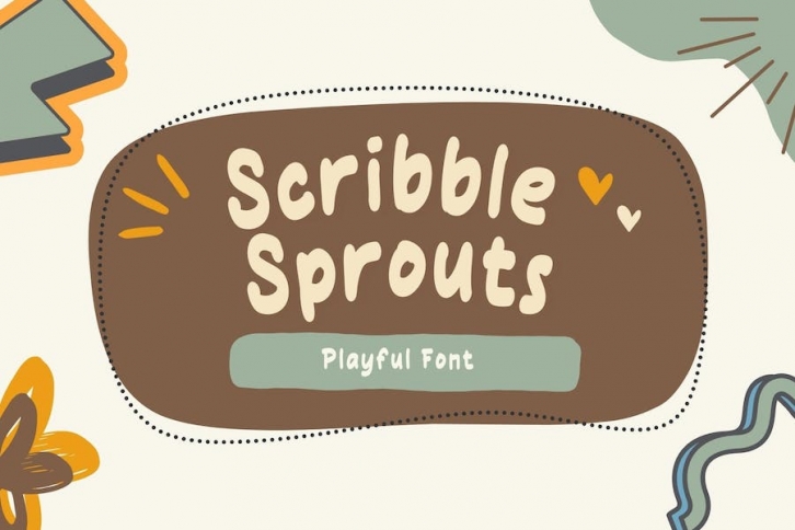 Scribble Sprouts - Playful Font Font Download