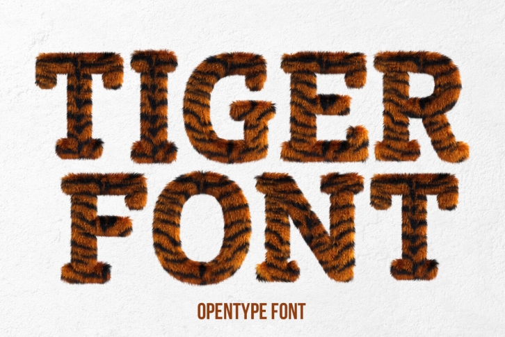 Tiger SVG Font Font Download