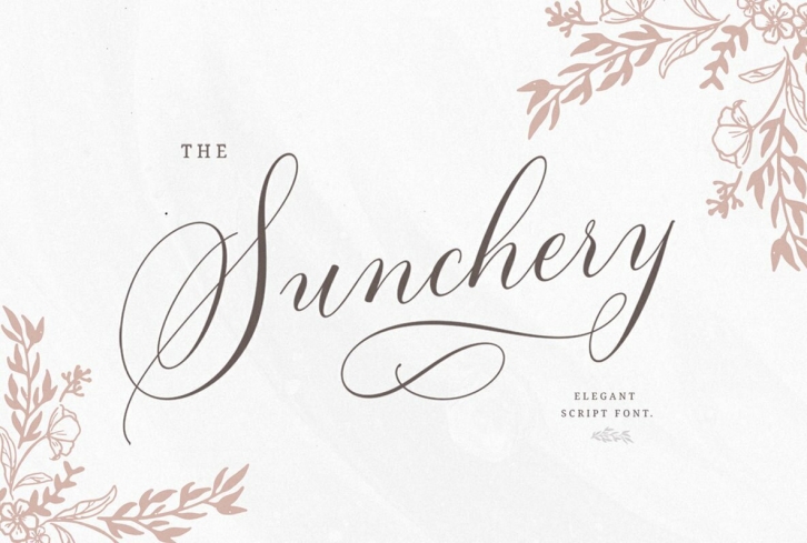 Sunchery Script Font Font Download