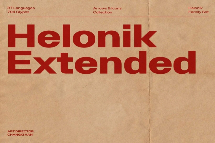 Helonik Extended Font Font Download