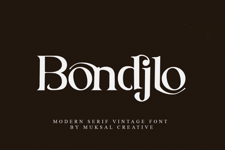 Bondjlo Font Font Download