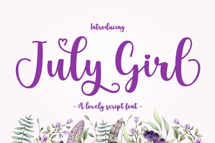 July Girl Font Font Download