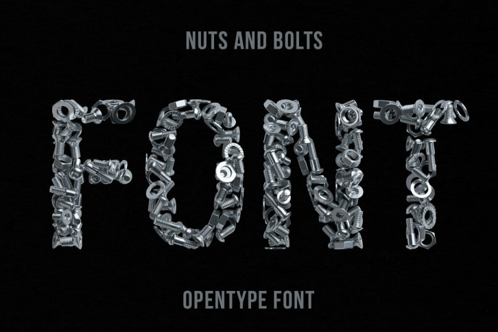 Nuts and Bolts SVG Font Font Download