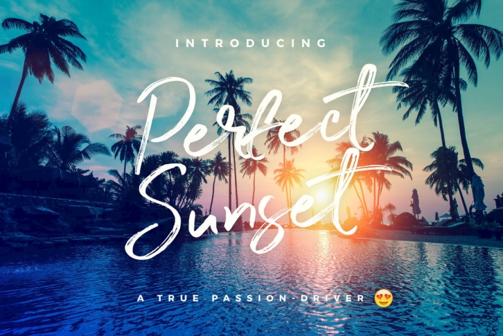 Perfect Sunset Font Font Download