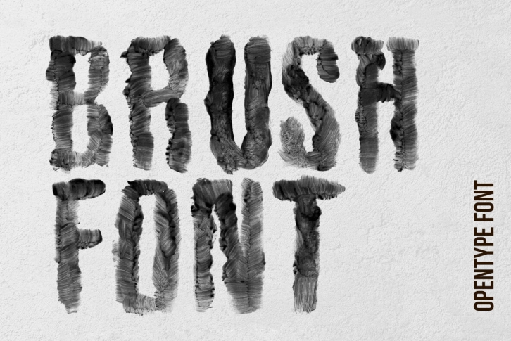 Black Brush SVG Font Font Download