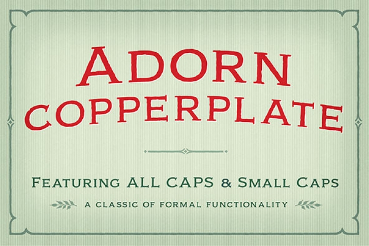 Adorn Copperplate Font Font Download